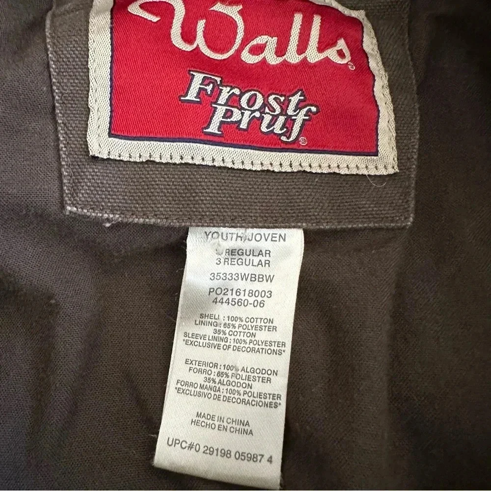 Walls Frost Pruf canvas zip jacket with hood - Picture 5 of 5